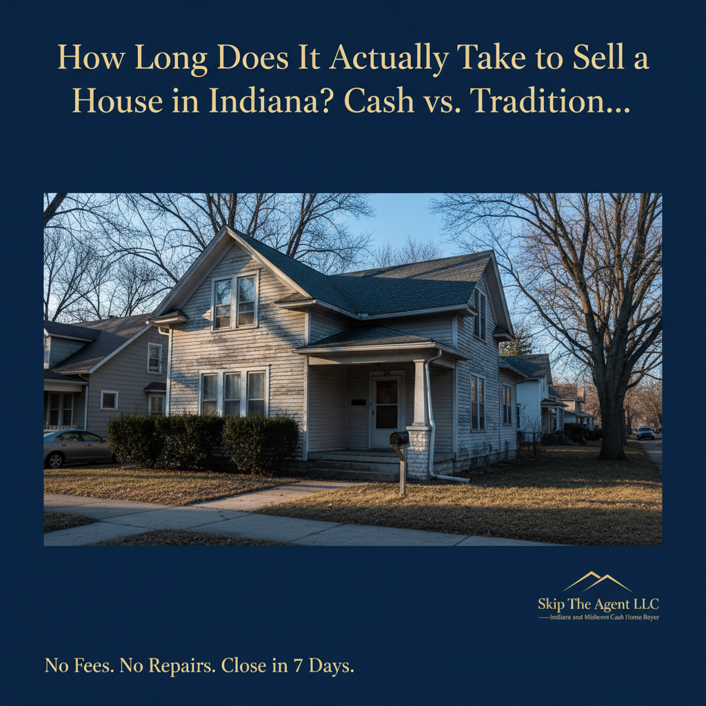 How Long Does It Actually Take to Sell a House in Indiana? Cash vs. Traditional Compared