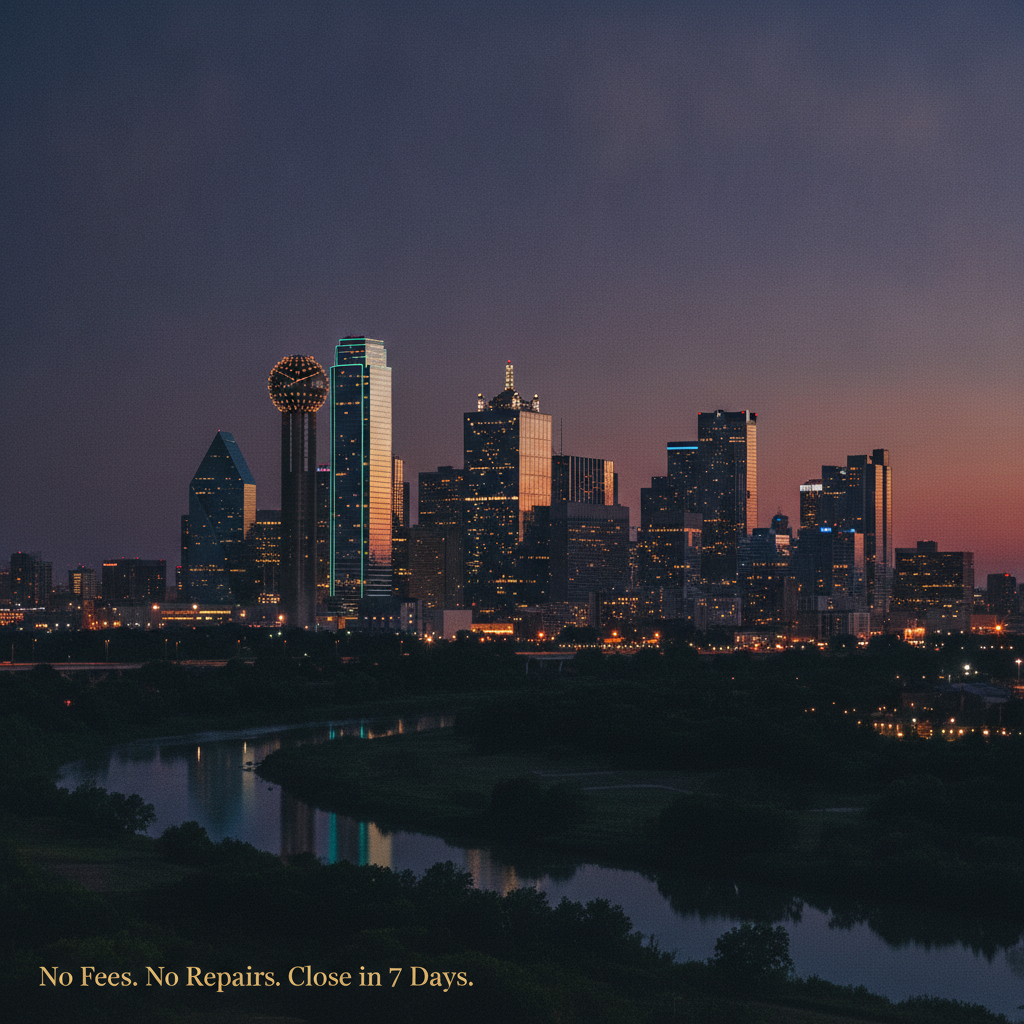 Dallas homeowner reviewing cash offer, Dallas County home sale