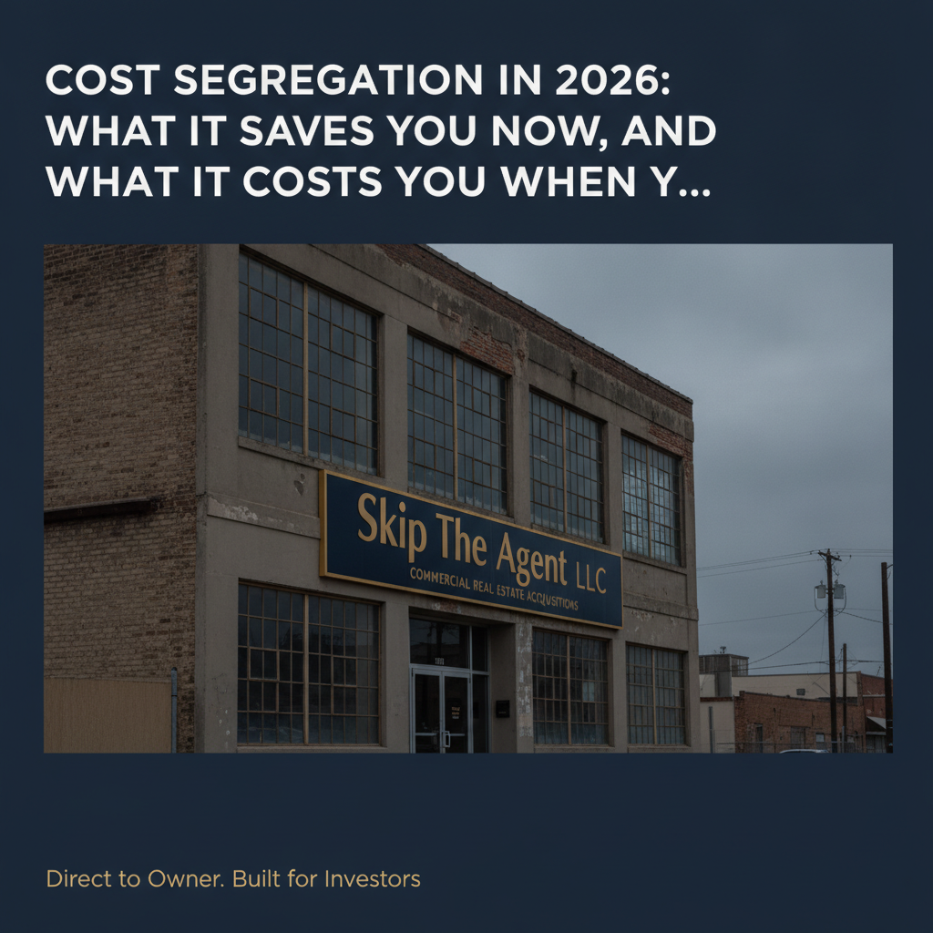Cost Segregation in 2026: What It Saves You Now, and What It Costs You When You Sell