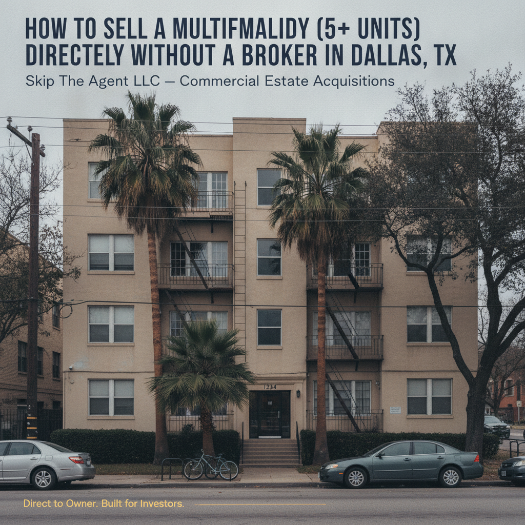 How to Sell a Multifamily (5+ units) Directly Without a Broker in Dallas, TX: A Complete Guide