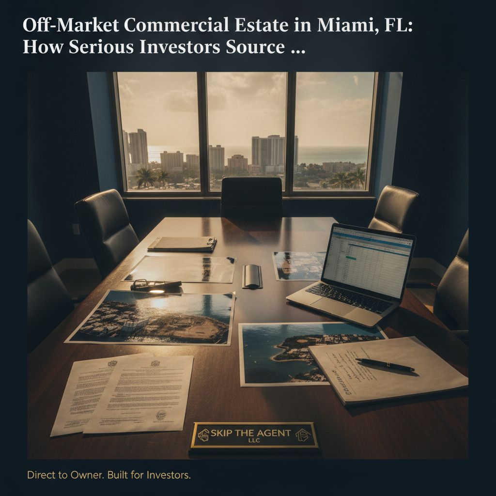 Off-Market Commercial Real Estate in Miami, FL: How Serious Investors Source Deals Before Anyone Else