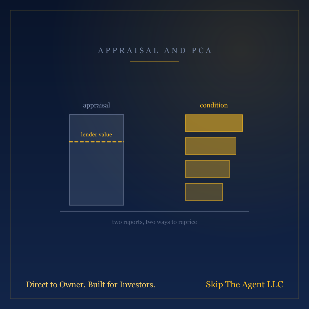 The Appraisal and the Inspection: The Two Reports That Reprice Your Building After You Sign