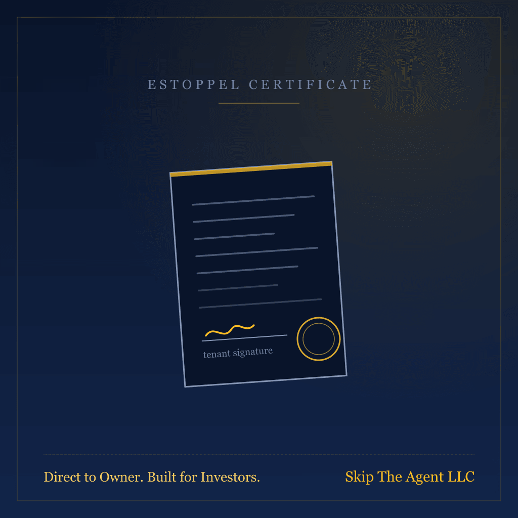 The Estoppel Certificate: The Document That Decides Whether Your Buyer Believes Your Rent Roll